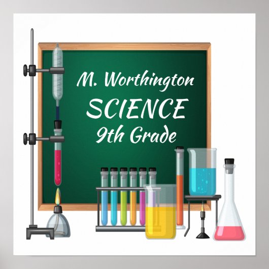 学校/先生/教室ポスター ポスター (正面)