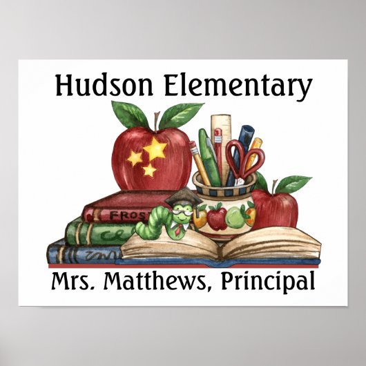 学校 – 先生/校長 ポスター (正面)