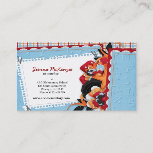 学校 名刺 (正面)