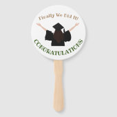 学校 大学 卒業 祝賀会 オーダーメイド ハンドファン (裏面)