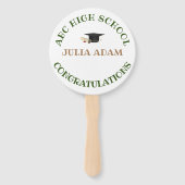 学校 大学 卒業 祝賀会 オーダーメイド ハンドファン (正面)