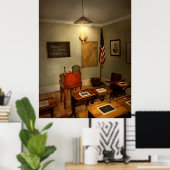 学校 – 教室 – 授業へようこそ ポスター (ホームオフィス)