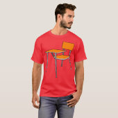 学校+教師+鉛筆 Tシャツ (正面フル)