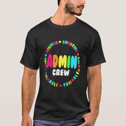 学校 教頭 管理者 チーム 管理 Tシャツ (正面)