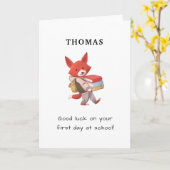 学校・新学期の初おもしろい日 カード (黄色い花)