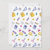 学校 私たちの永遠の退職パーティー 先生 招待状 (裏面)