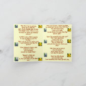 学校-韻のメッセージカードの私の最初日 カード (内部)