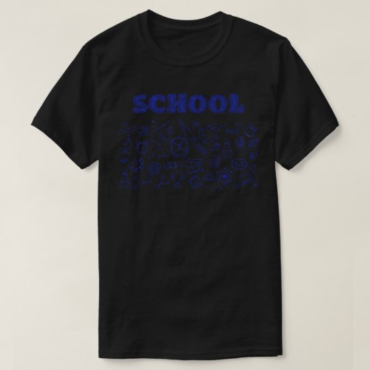 学校 Tシャツ (デザイン正面)