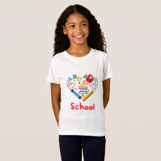学校 Tシャツ (正面フル)