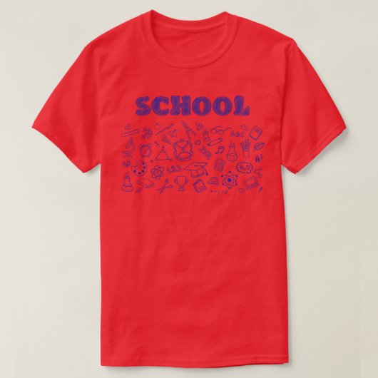 学校 Tシャツ (デザイン正面)