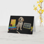 学校Abby カード (黄色い花)