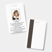 学校ID バッジ (表裏)