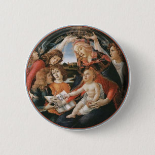 学校Marm Madonna.Botticelli 缶バッジ