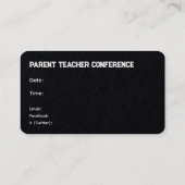 学校PTA会議 名刺 (裏面)