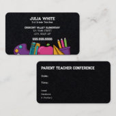 学校PTA会議 名刺 (正面/裏面)