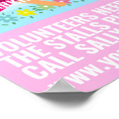 学校PTOサマーフェアのフライヤー夏休み ポスター (角)