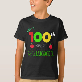 学校Tシャツ100日目おめでとう Tシャツ