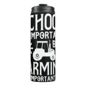 学校vs農業おもしろい引用文 タンブラー (正面)