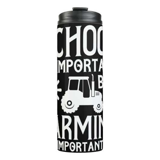 学校vs農業おもしろい引用文 タンブラー (正面)