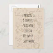 学歴文字 ポストカード (正面/裏面)