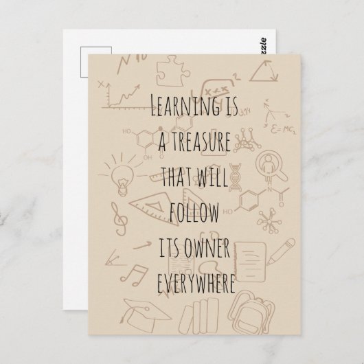 学歴文字 ポストカード (正面/裏面)