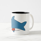 学泳ぐ ツートーンマグカップ (正面右)