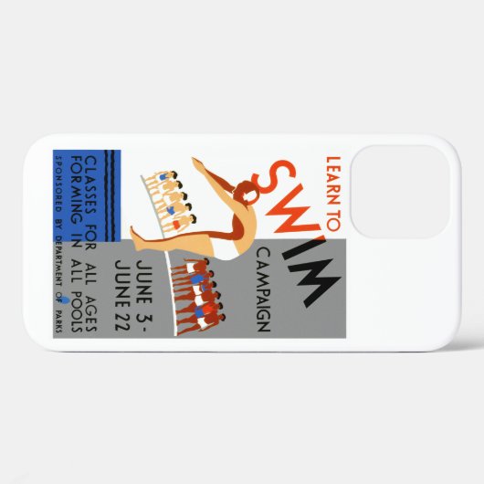 学泳ぐ Case-Mate iPhoneケース (裏面 (横))