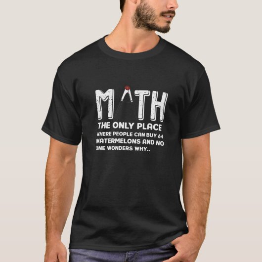 学生おもしろいギフト用数学ギフトアイディア Tシャツ (正面)
