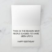 学生おもしろいドライバー誕生日カード カード (内部)