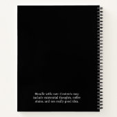 学生おもしろい向けスパイラルノート ノートブック (裏面)