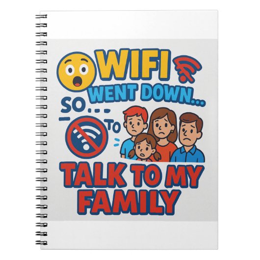 学生おもしろい向けノートブック ノートブック (正面)