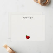 学生からのアップル先生スクールの評価 ノートカード (正面/裏面インサイチュ)