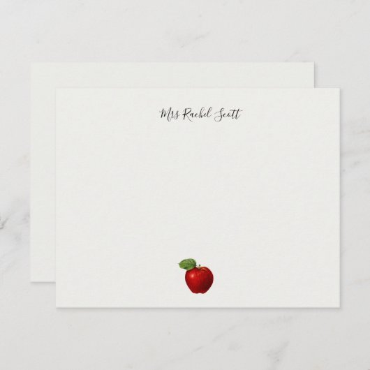 学生からのアップル先生スクールの評価 ノートカード (正面/裏面)