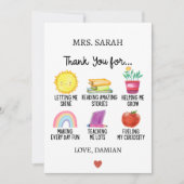 学生からの先生感謝の贈り物 シーズンカード (正面)