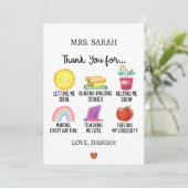 学生からの先生感謝の贈り物 シーズンカード (スタンド正面)