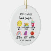 学生からの先生感謝の贈り物 セラミックオーナメント (右)