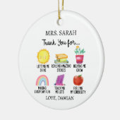 学生からの先生感謝の贈り物 セラミックオーナメント (左)