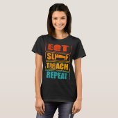 学生からの数学と英語の学校の先生ギフト Tシャツ (正面フル)