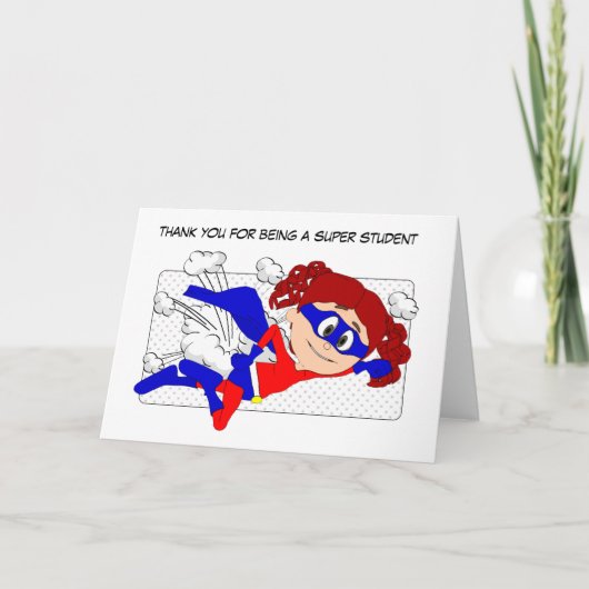 学生すごいカード、先生 サンキューカード (正面)