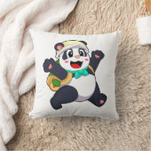 学生としてのパンダ クッション (ブランケット)