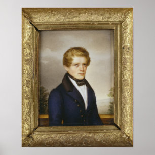 学生としてオットー・フォン・ビスマルク、1833年 ポスター