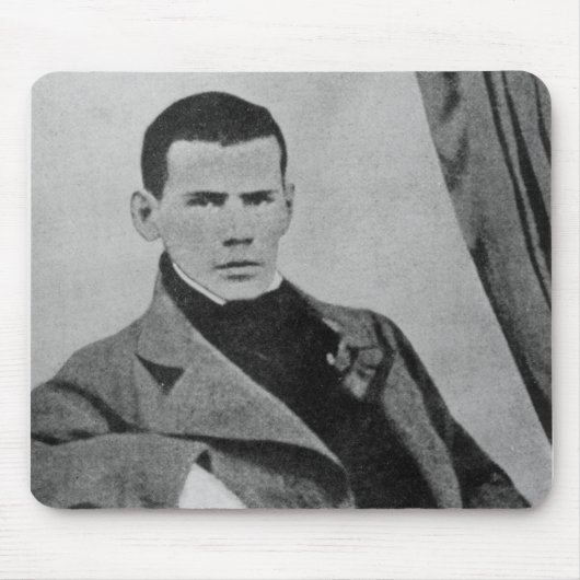 学生としてレフNikolaevich Tolstoy マウスパッド (正面)