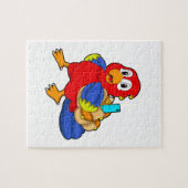 学生としてBackpackを適用したオウム ジグソーパズル (横)