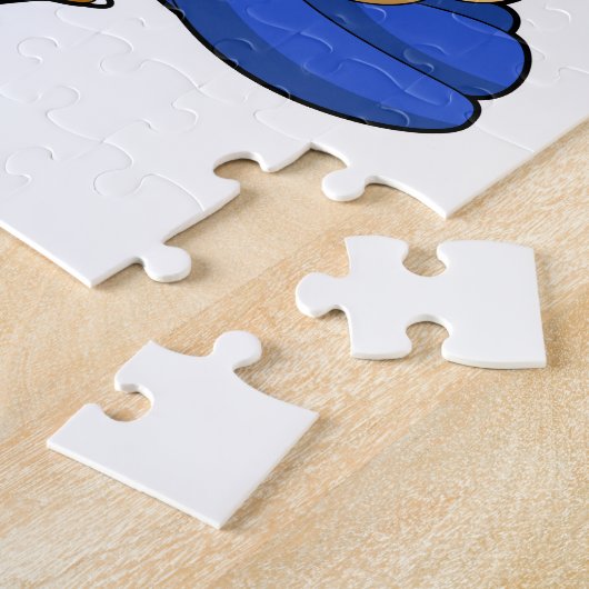 学生としてBackpackを適用したオウム ジグソーパズル (側面)