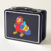 学生としてBackpackを適用したオウム メタルランチボックス (裏面)