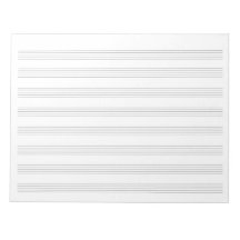 学生とミュージシャンのための音楽の原稿紙