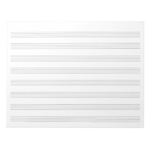 学生とミュージシャンのための音楽の原稿紙 ノートパッド (正面)