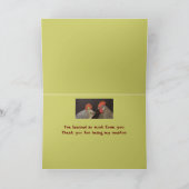 学生とメンターありがとう！カード サンキューカード (内部)