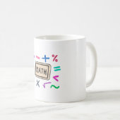 学生と保護者の数学記号 コーヒーマグカップ (正面右)