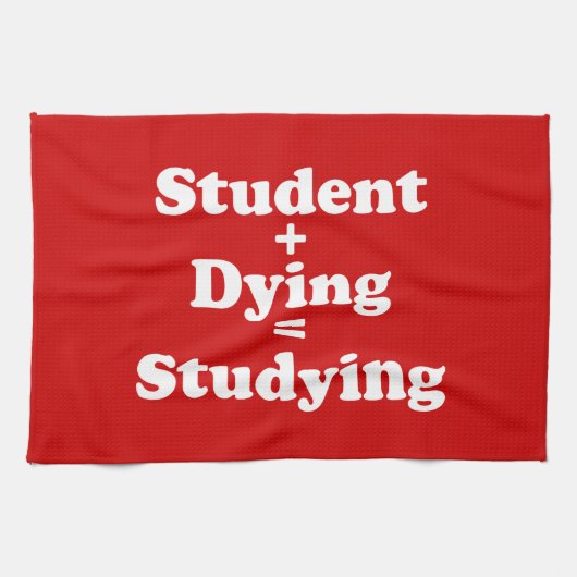 学生と死ぬ者は勉強に匹敵する キッチンタオル (横)